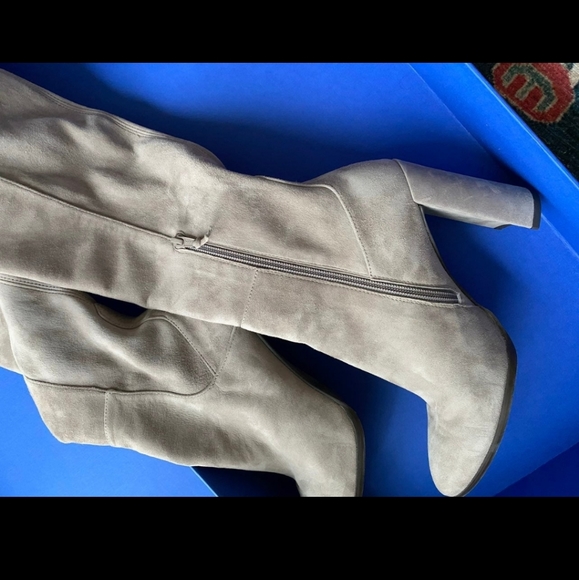 🍒 NIB Stuart Weitzman AllHype otk cream nude boots 8.5 M - Picture 2 of 8